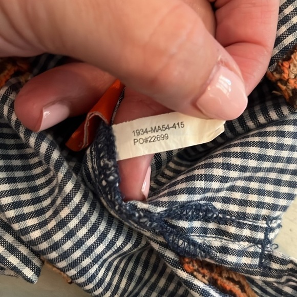 Tori Richard gingham pattern hula girls shirt | size Large - Picture 8 of 8